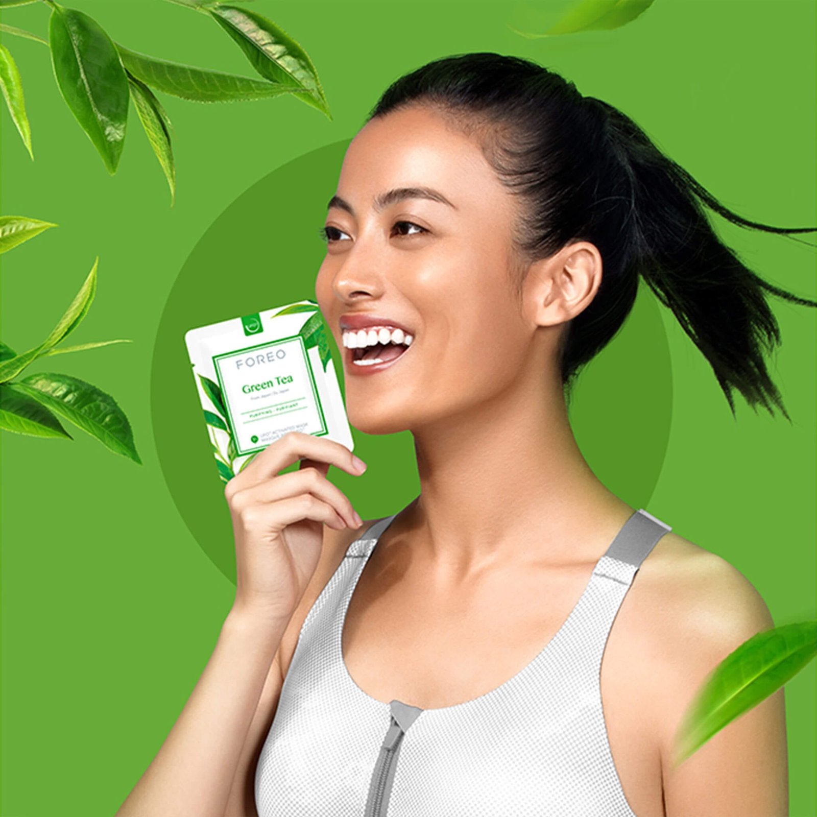 FREE FOREO Farm to Face Collection Mask - Green Tea - Image 2