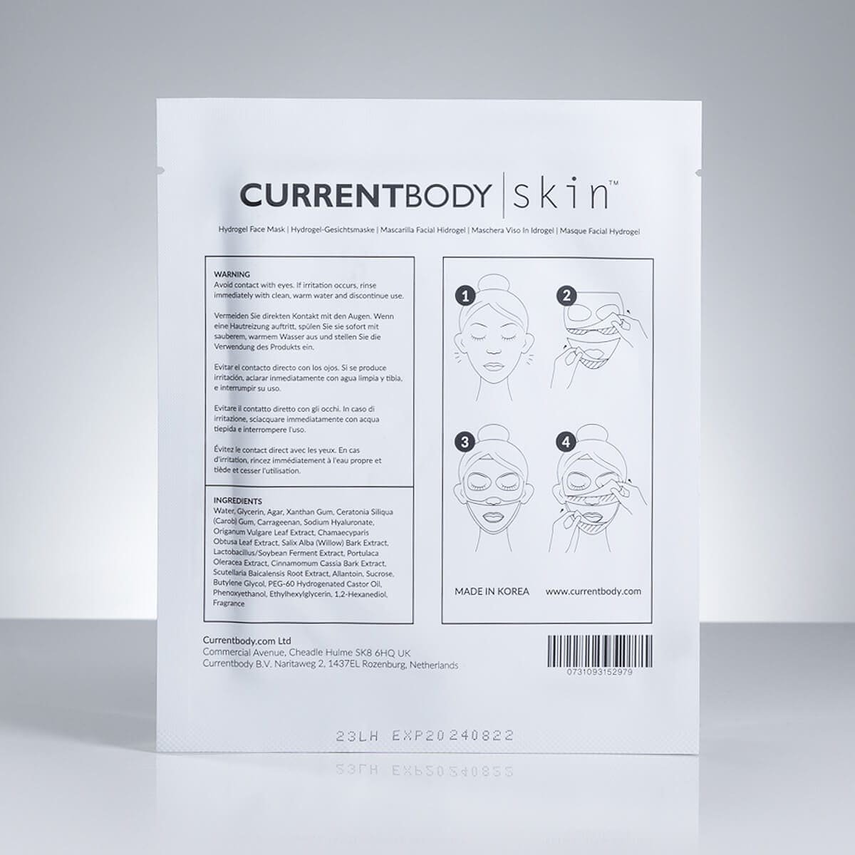 FREE CurrentBody Skin Hydrogel Face Masks (3 Pack) - Image 2